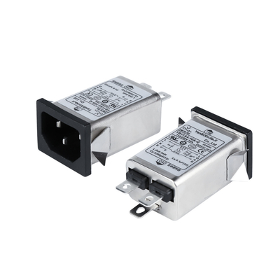 YB11A4-10A-Q 110V/250V Plug In EMI Filter IEC Inlet Filter For Medical Appliance