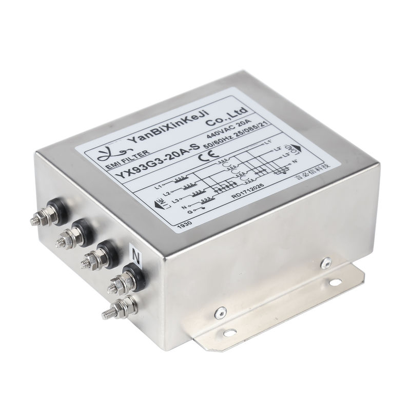 3 Φάση 4 Σύρμα EMI φίλτρο 380V/520V